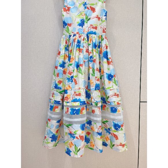 CAROLINA HERRERA Floral Print Cotton Dress - Picture 4 of 7